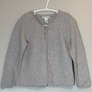 Obaïbi Gray Knit Button Front Cardigan Size 3T